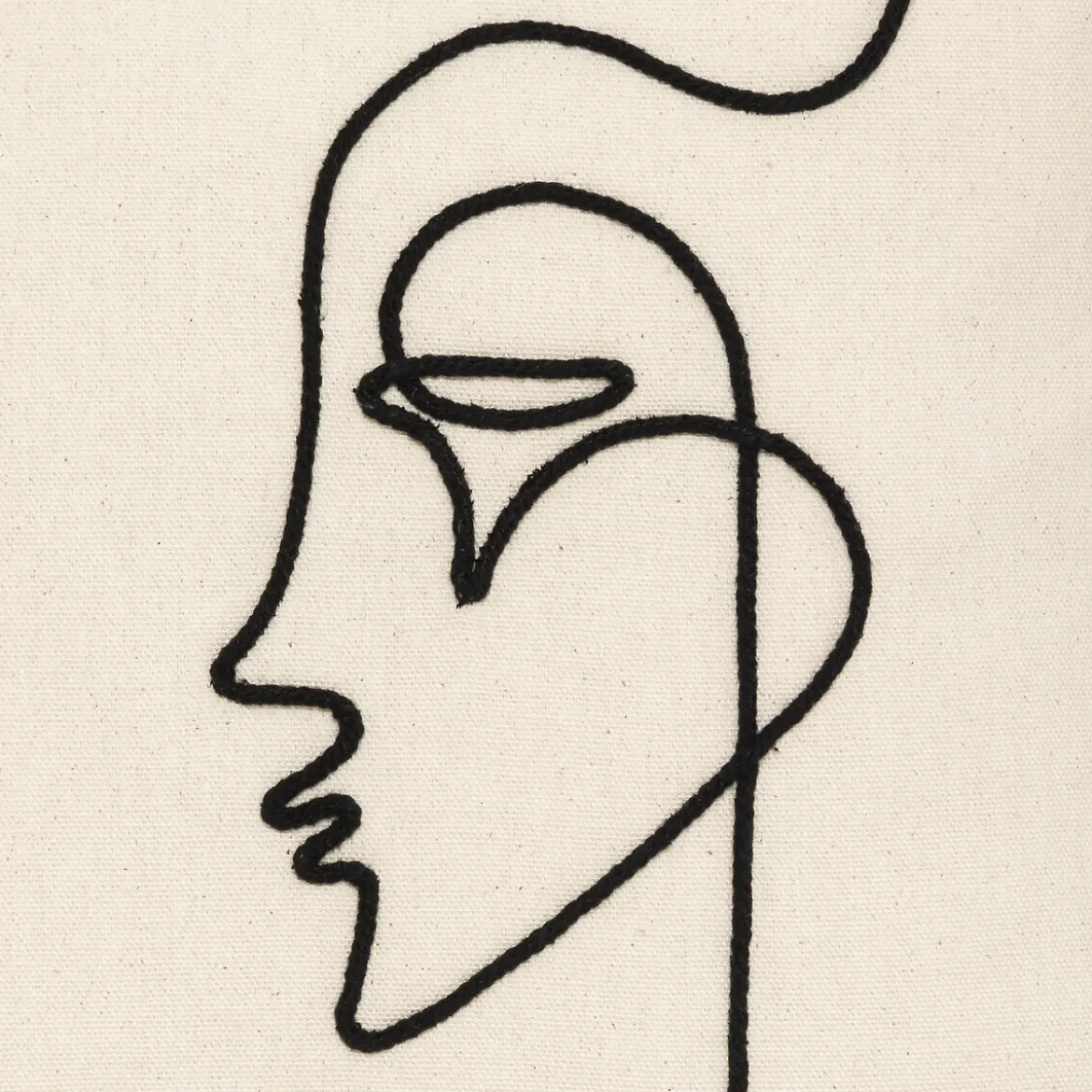 Housse de coussin "Visage"