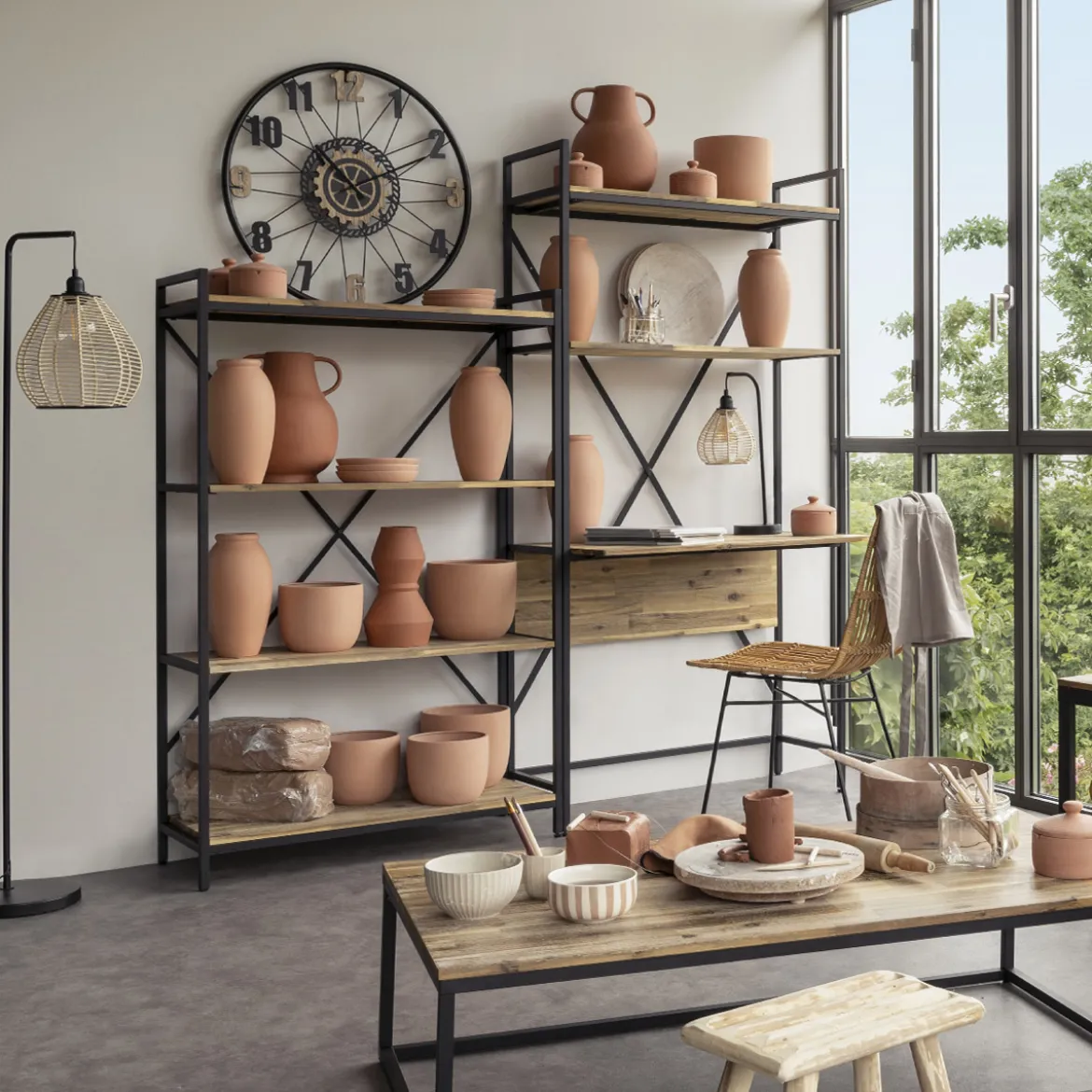 Lampadaire arc "Delia"