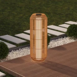 Lampadaire d'extérieur LOISE solaire Beige