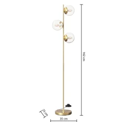 Lampadaire droit "Collectionneur"