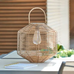 Lampe d'extérieur CUBA solaire Beige