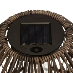 Lampe d'extérieur solaire ovale Beige