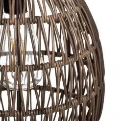Lampe d'extérieur solaire ovale Beige