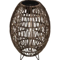 Lampe d'extérieur solaire ovale Beige