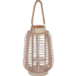 Lanterne d'intérieur en rotin Beige