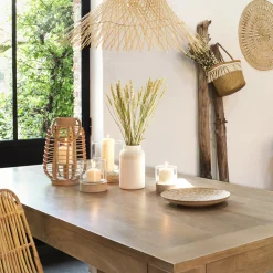 Lanterne d'intérieur en rotin Beige