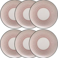 Lot de 6 assiettes à dessert "Lunis"