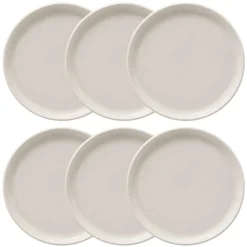 Lot de 6 assiettes à dessert "Nora"