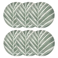 Lot de 6 assiettes à dessert "Green Harmony"