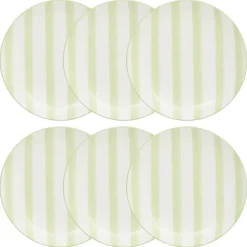 Lot de 6 assiettes à dessert  "Charlie"