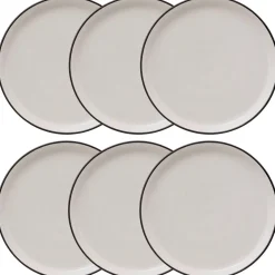 Lot de 6 assiettes à dessert "Alix"
