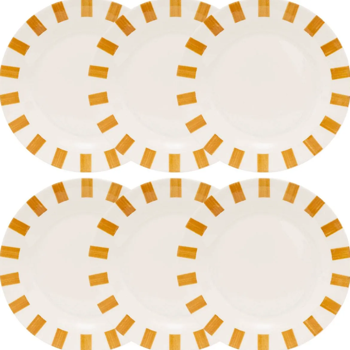 Lot de 6 assiettes à dessert "Cheri"