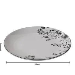Lot de 6 assiettes à dessert "White Floral"
