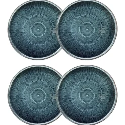 Lot de 4 assiettes à dessert "Eva"