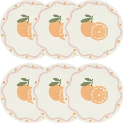 Lot de 6 assiettes à dessert  