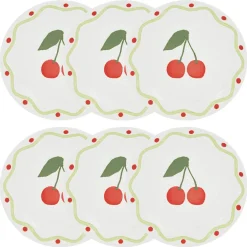 Lot de 6 assiettes à dessert