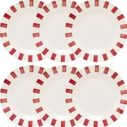 Lot de 6 assiettes à dessert "Cheri"