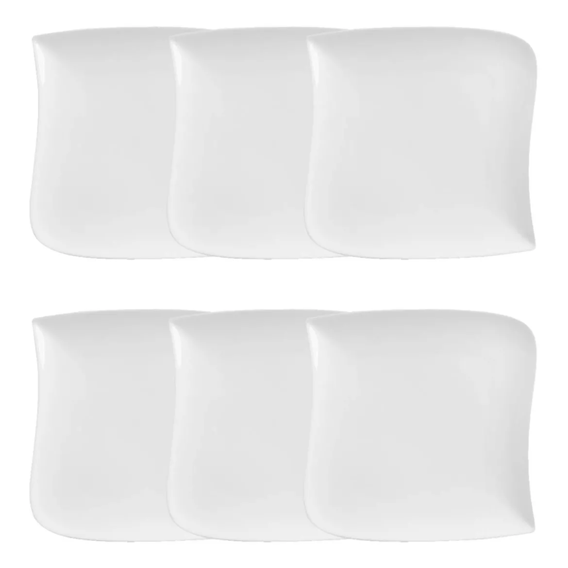 Lot de 6 assiettes creuses "Vague"