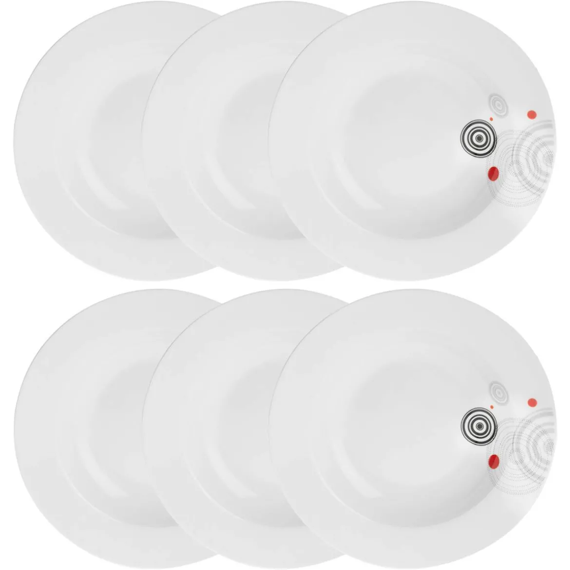 Lot de 6 assiettes creuses "Instant"