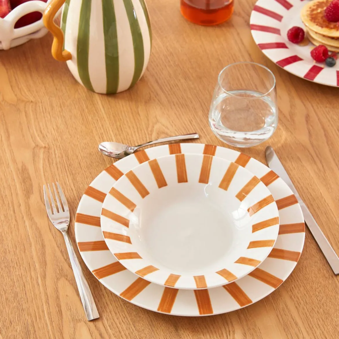 Lot de 6 assiettes creuses "Cheri"