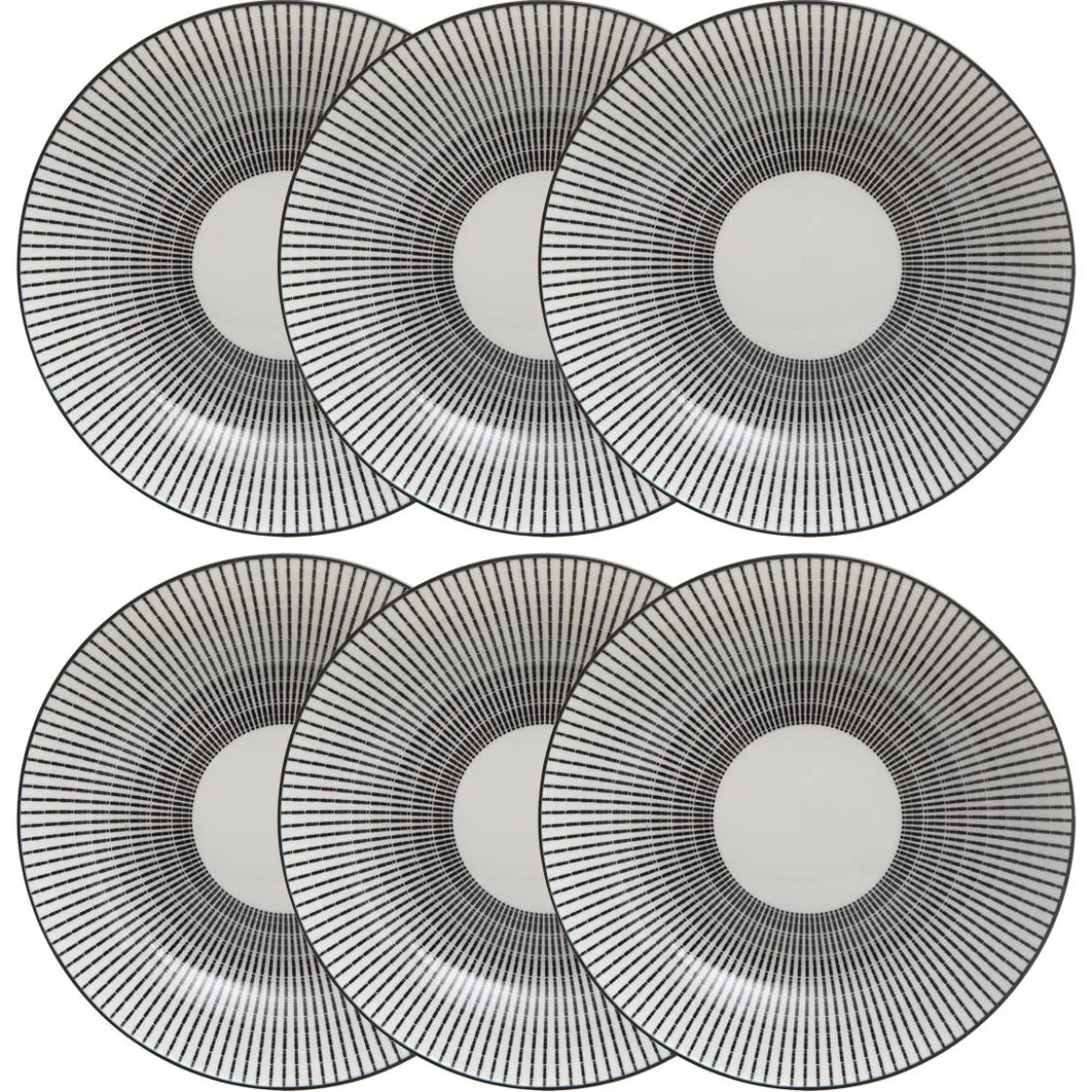 Lot de 6 assiettes creuses "Lunis"