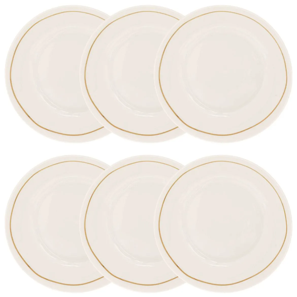 Lot de 6 assiettes creuses "Selena"