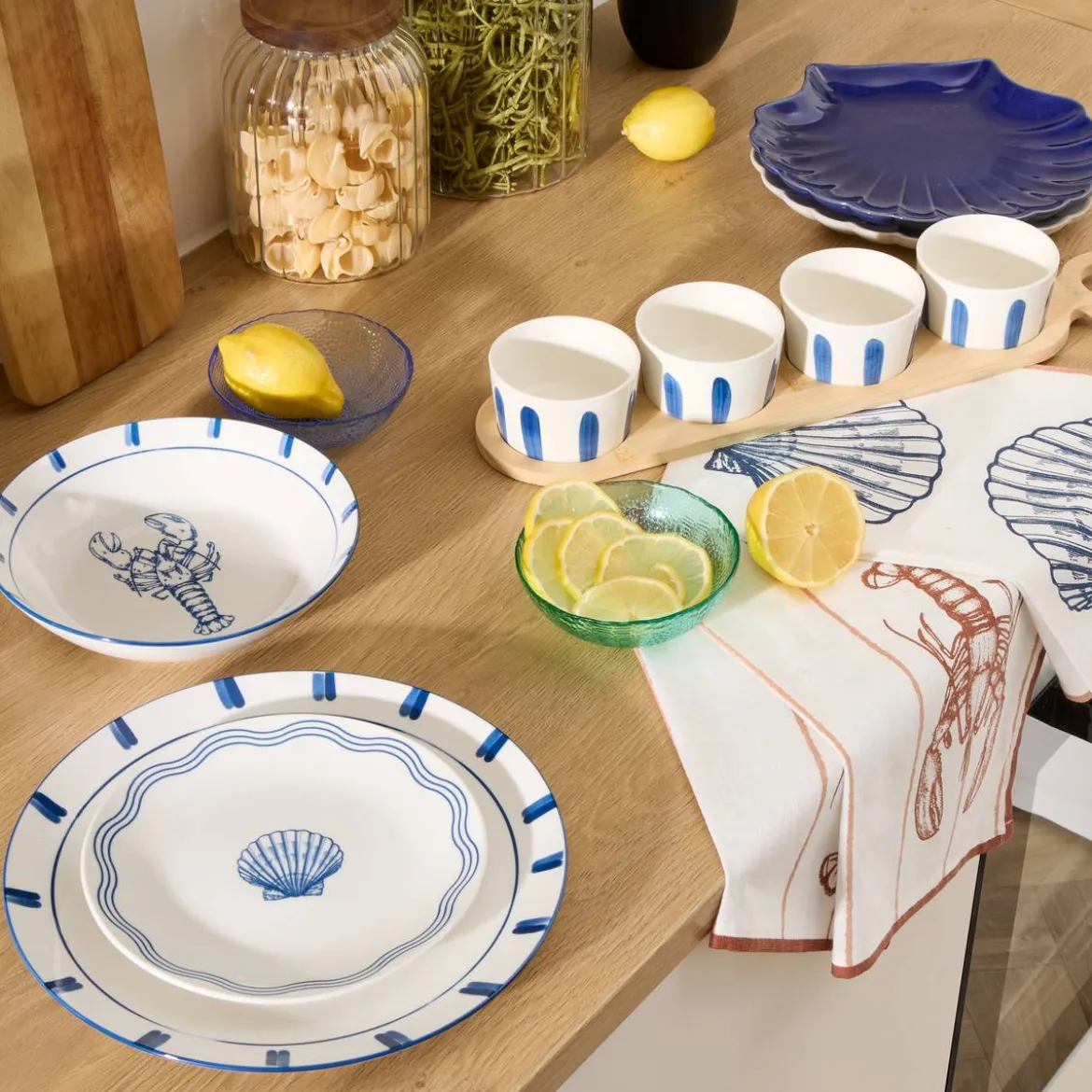 Lot de 6 assiettes creuses "Oceania"