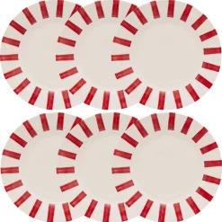 Lot de 6 assiettes plates 
