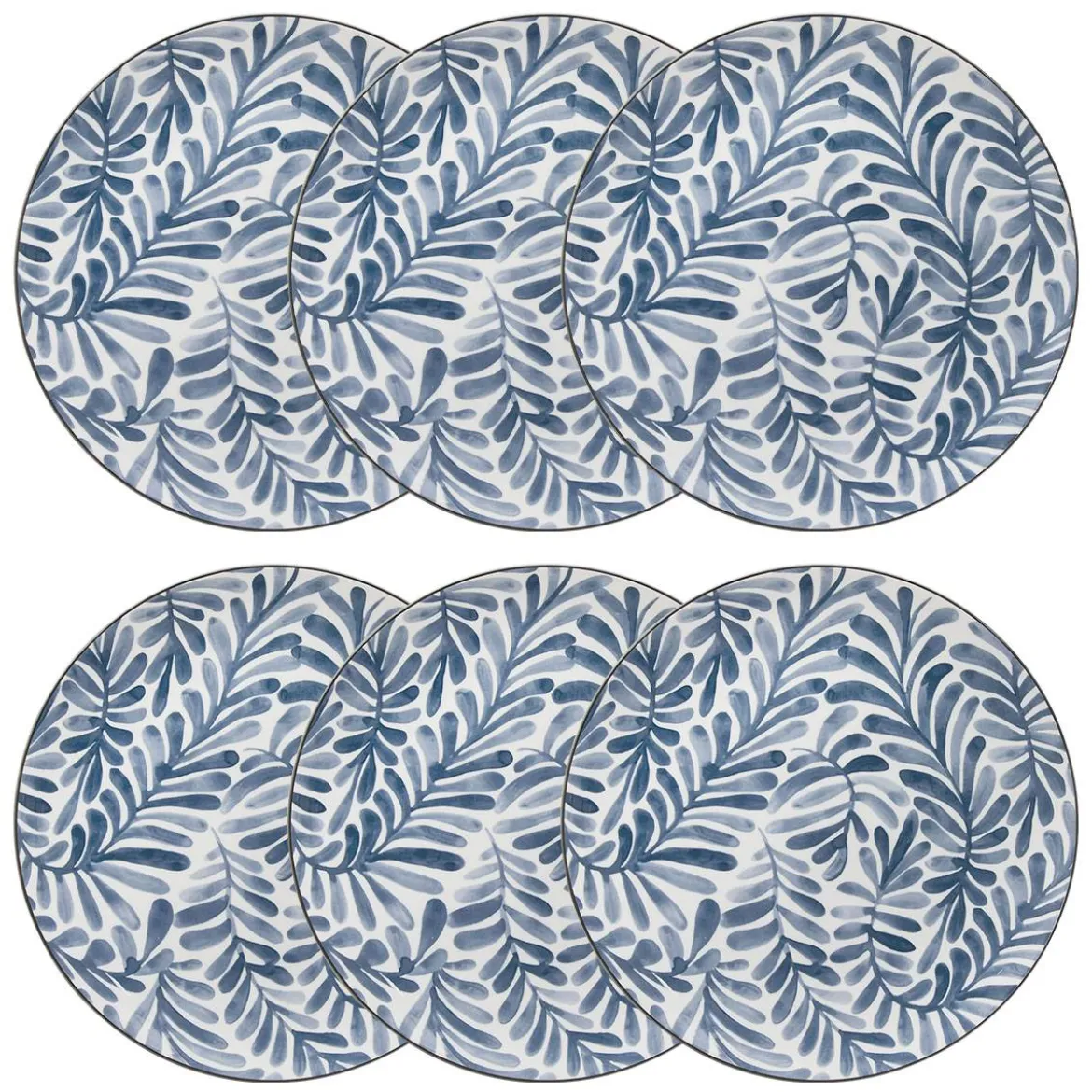 Lot de 6 assiettes plates "Umami"