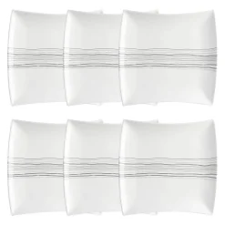 Lot de 6 assiettes plates