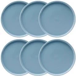 Lot de 6 assiettes plates  