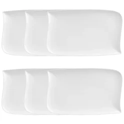 Lot de 6 assiettes plates 