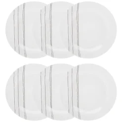 Lot de 6 assiettes plates