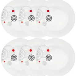 Lot de 6 assiettes plates 