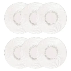 Lot de 6 assiettes plates 