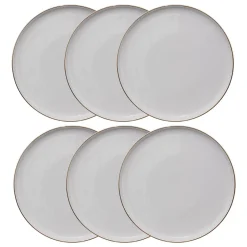 Lot de 6 assiettes plates