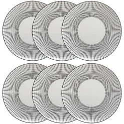 Lot de 6 assiettes plates 