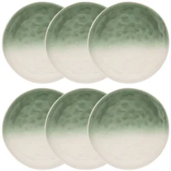 Lot de 6 assiettes plates  