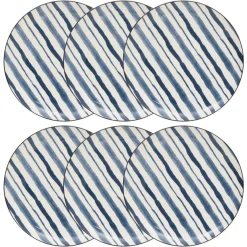 Lot de 6 assiettes plates 