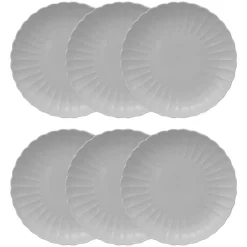 Lot de 6 assiettes plates 
