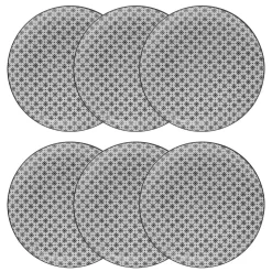 Lot de 6 assiettes plates 