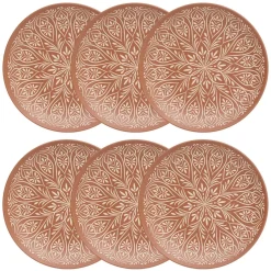 Lot de 6 assiettes plates  