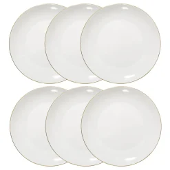 Lot de 6 assiettes plates 