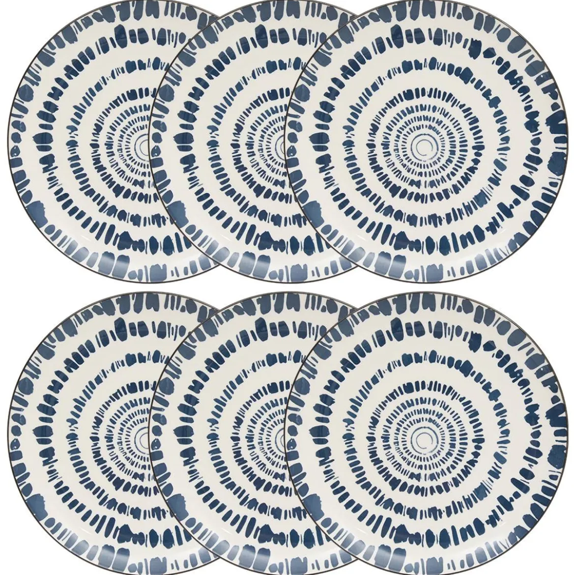 Lot de 6 assiettes plates "Umami"