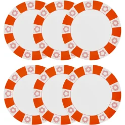 Lot de 6 assiettes plates 