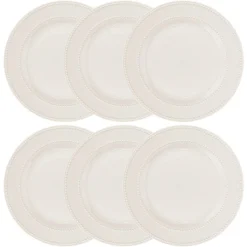 Lot de 6 assiettes plates 