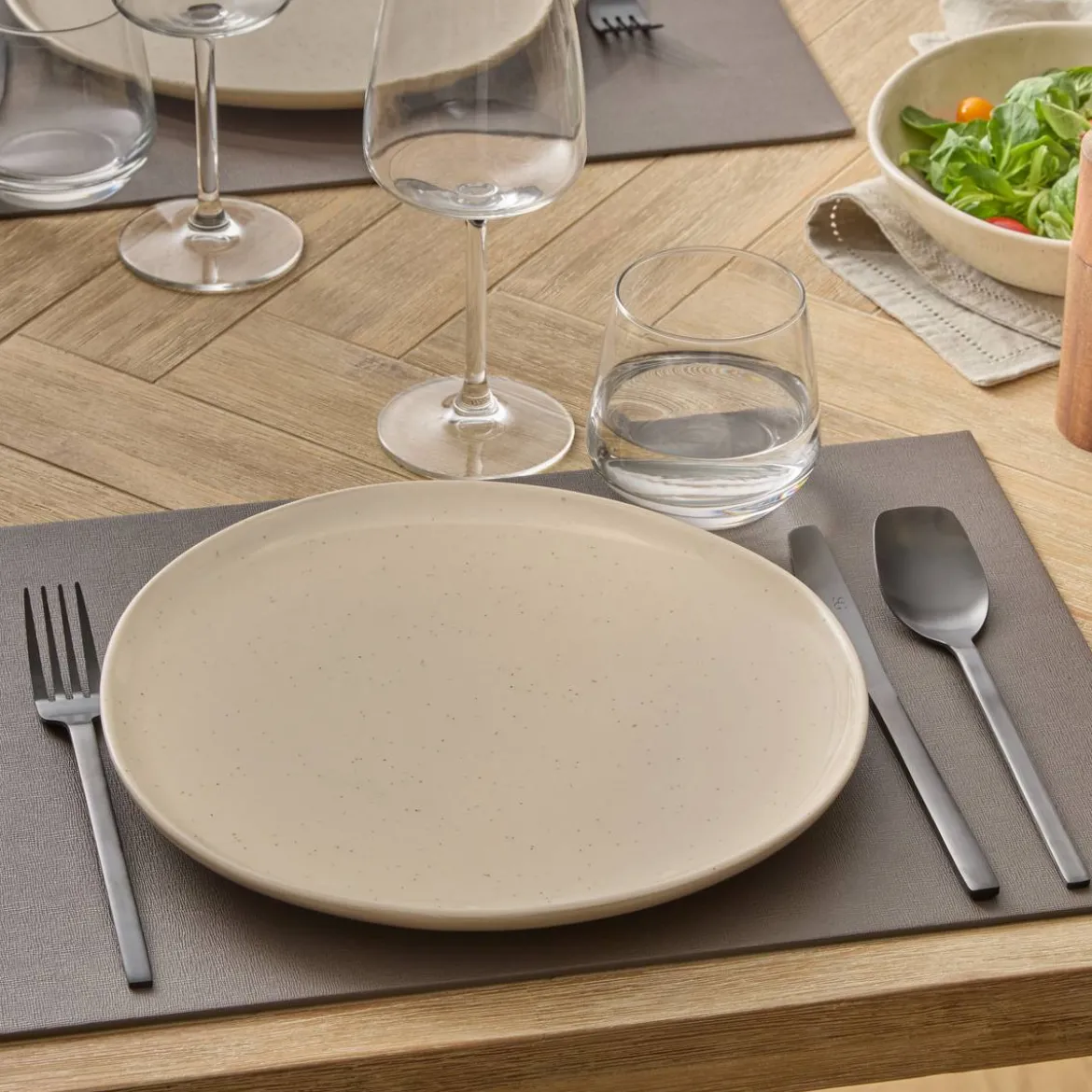 Lot de 6 assiettes plates "Wonja"