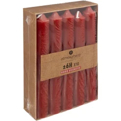 Lot de 10 bougies bâtons