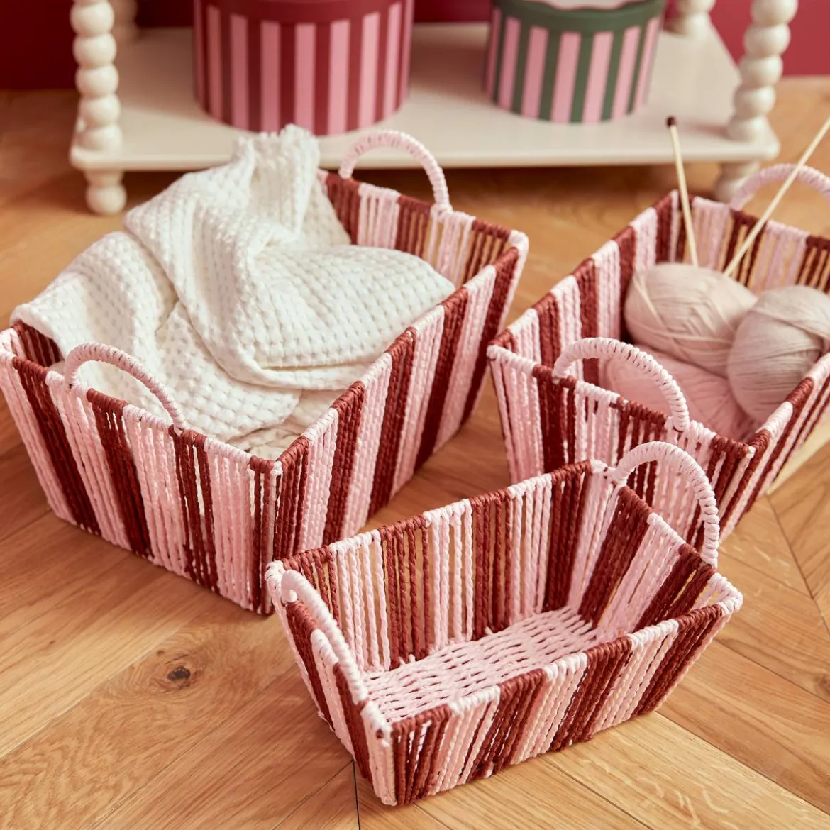 Lot de 3 cagettes "Cherie"