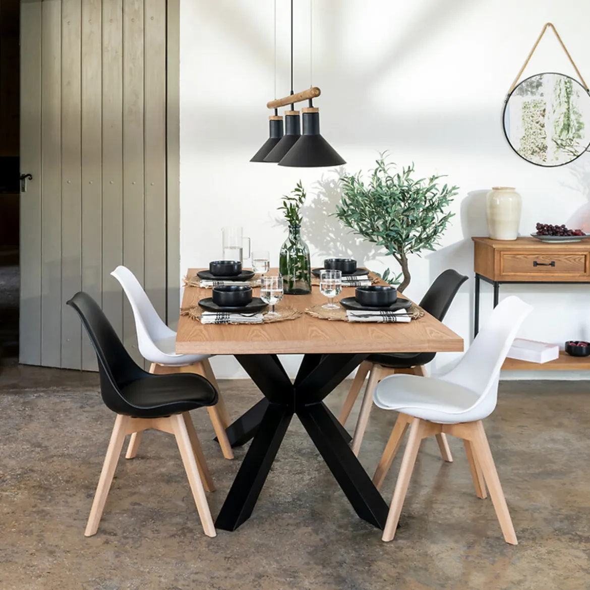 Lot de 4 chaises "Baya"